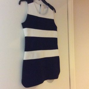 Black and white striped tank