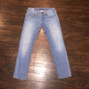 True Religion Cropped Skinny Jeans