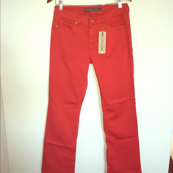 Christopher Blue red jeans Size 6