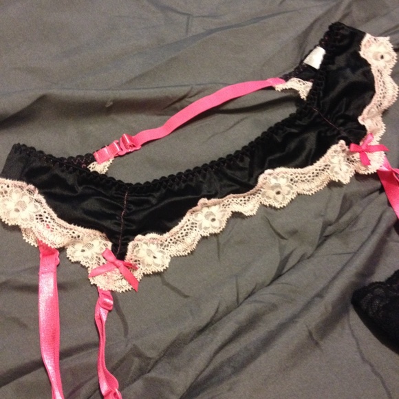 Victoria's Secret garter belt and lace stockings