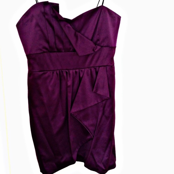 💞Purple Strapless Formal Dress💞