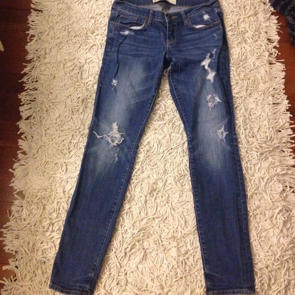 Distressed Abercrombie & Fitch Jeans - Picture 1 of 3