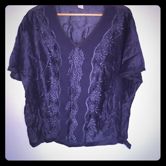 100% embroidered top from Sundance size M
