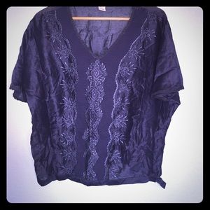 100% embroidered top from Sundance size M