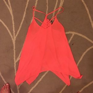 Bright pink tank