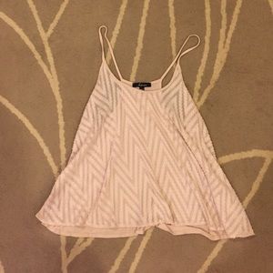 Beige chevron pattern tank