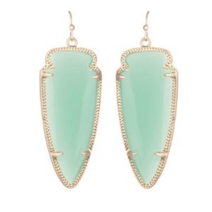 Kendra Scott "Skylar" earrings in Chalcedony