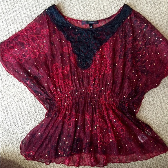 Super Cute Red Blouse