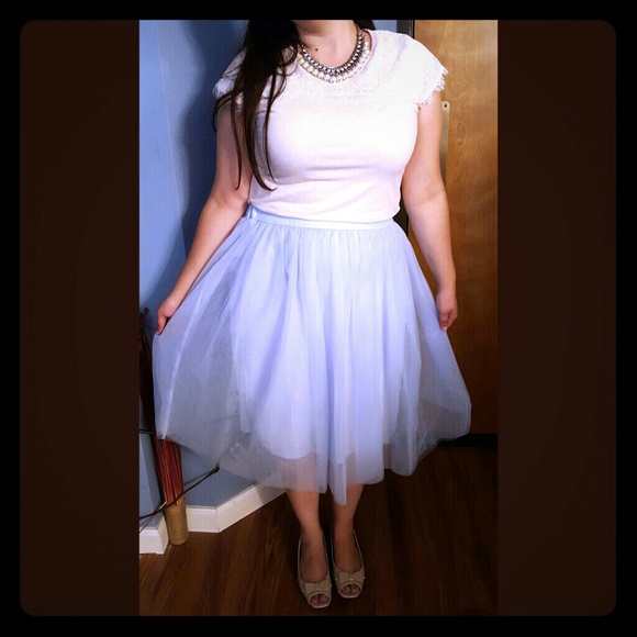 Baby blue Tull skirt
