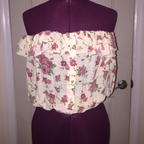 Strapless Crop Top