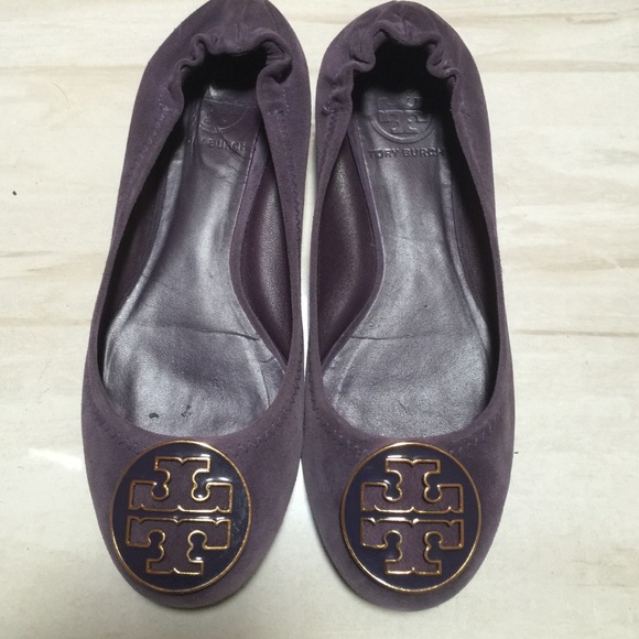 {Tory Burch} Reva purple flats