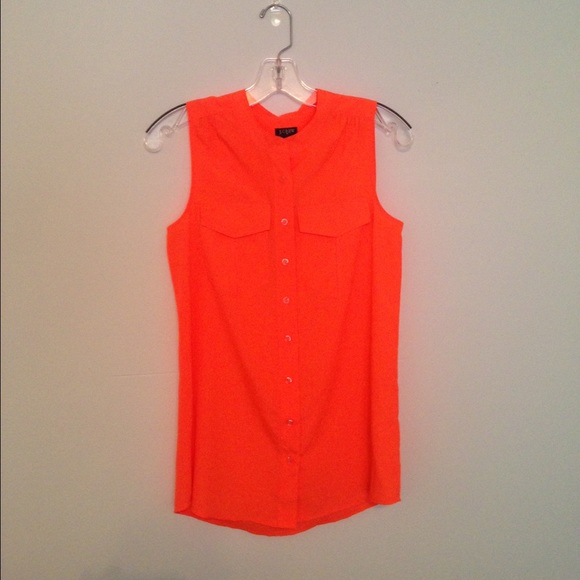 J. Crew Sleeveless Button Up