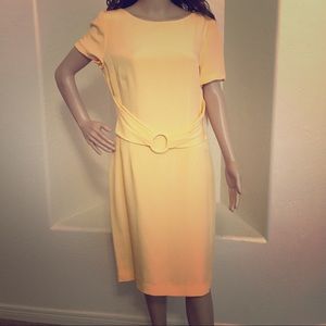 NWT Maggy London French Yellow Dress