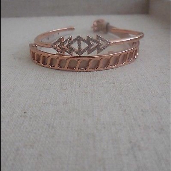 Stella & Dot Jewelry - Set of Stella & Dot Layering Bracelets Rose Gold