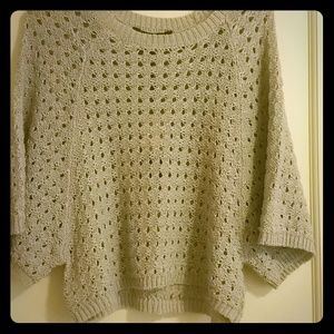 *NEW* BCBGMAXAZRIA Melia Open Knit Dolman Sweater