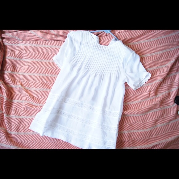 Anine Bing white peasant blouse