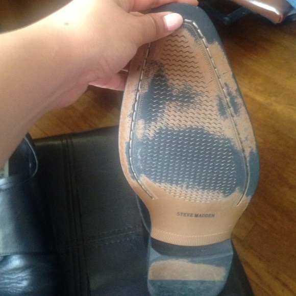 Black double monk Steve Madden shoes - Picture 2 of 2