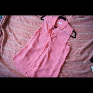 Equipment slim signature silk shirt