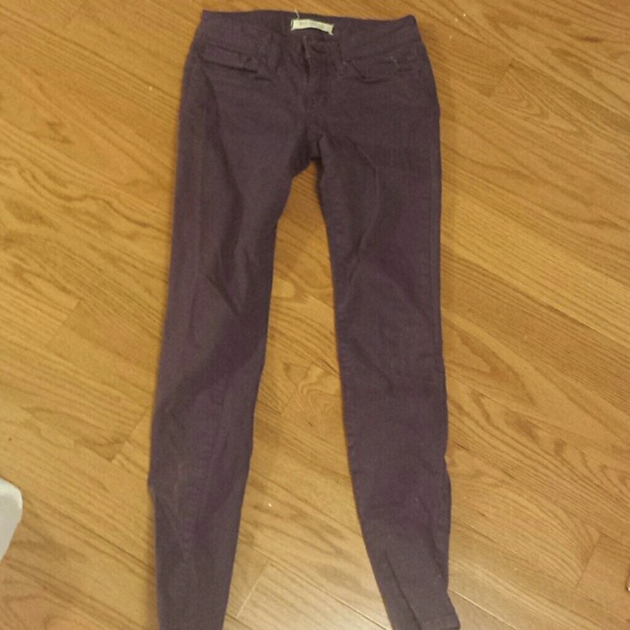 Purple jeans