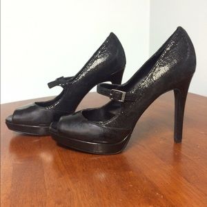 Calvin Klein Mary Jane open toe heels