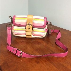Coach pastel cross-body bag