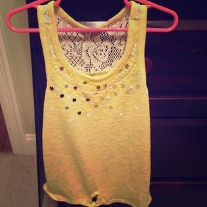 Justice kids size 8 tie bottom top