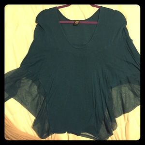 Green Free People sexy crop top