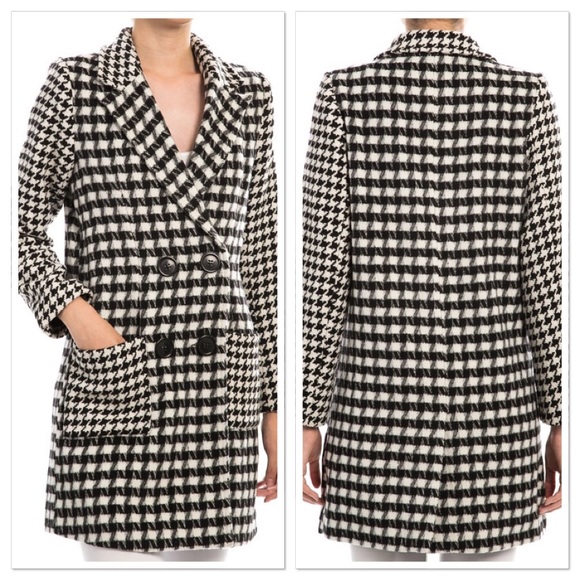 BLACK AND IVORY WALKING COAT - Picture 3 of 4