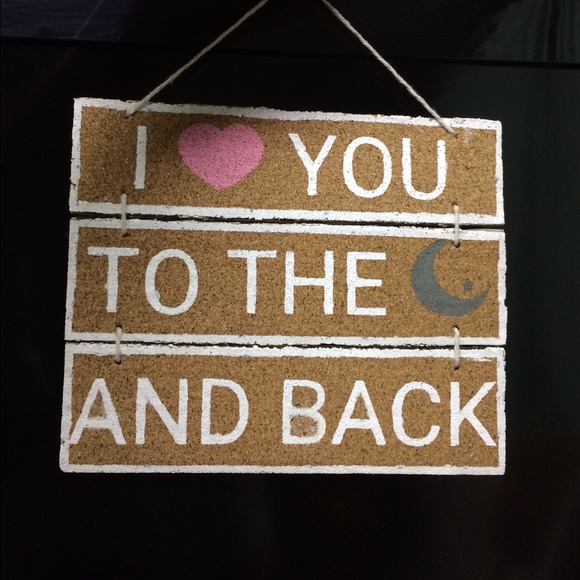BM inspired handmade CORK sign