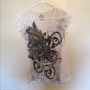 Cool funky burn out shirt