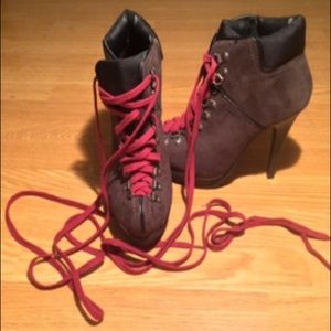 Boot-like heels! Never worn!