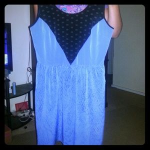 Blue/black casual dress
