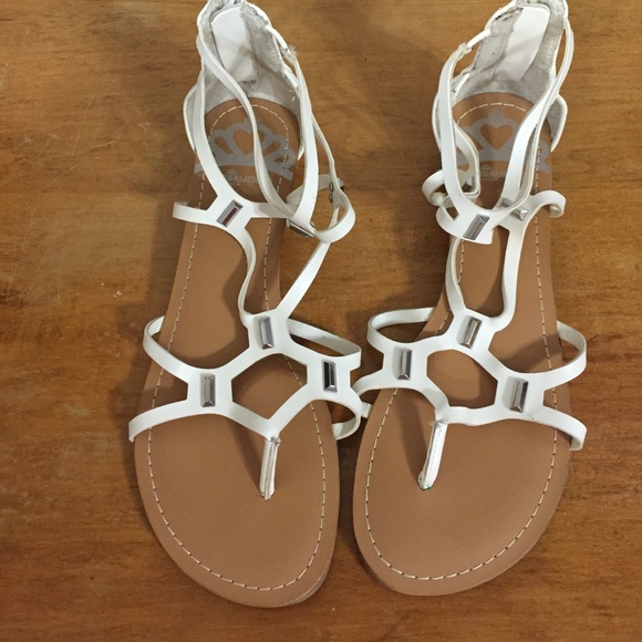 fergalicious white sandals