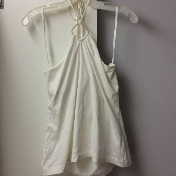 Fun and fabulous gold embellished strip halter