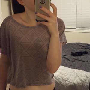 Tan patterned top :)