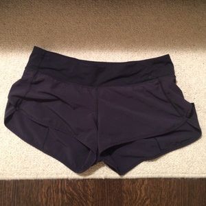 Lululemon speed black shorts size 10