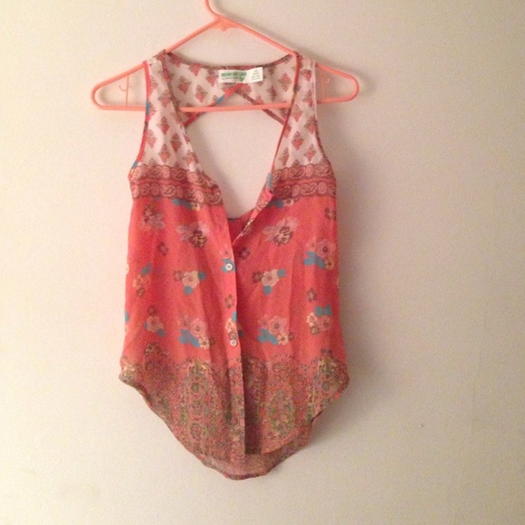 open back blouse