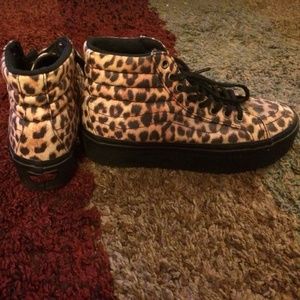 Vans high tops with platforms