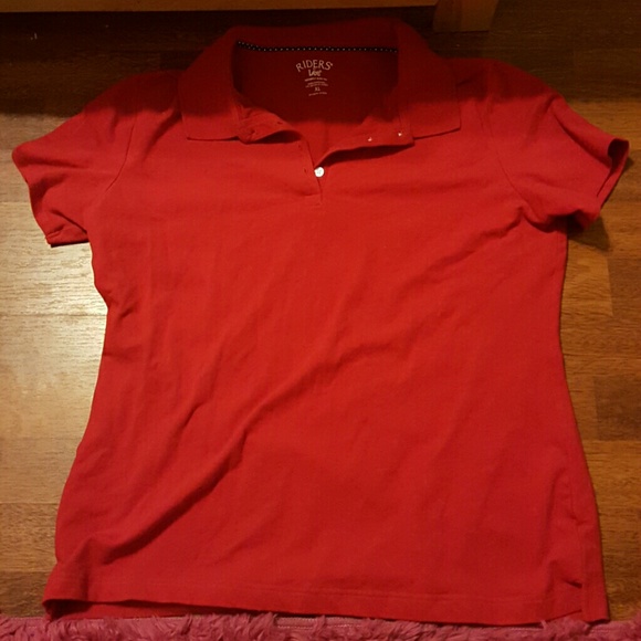 Rider's Lee Tops - Red Polo- LOWEST PRICE $$$