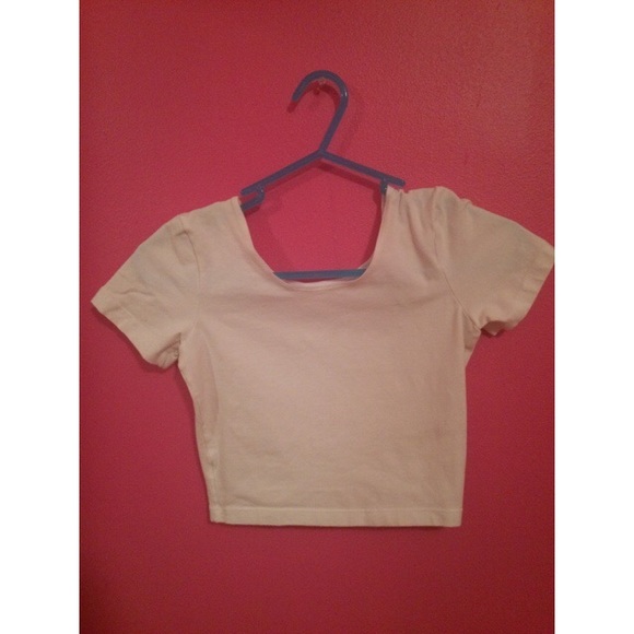 American Apparel White Crop Top