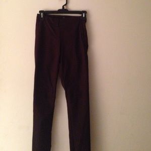 burgundy high waisted pants