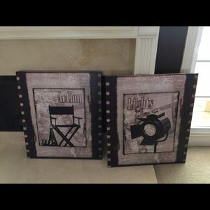 Wall art theatre theme home decor (2)