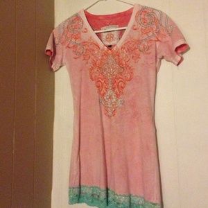 Roar Shirt with Lace Trim