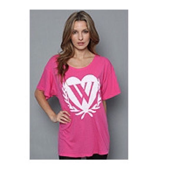 WILDFOX Heart Crest Logo Oversized T-shirt