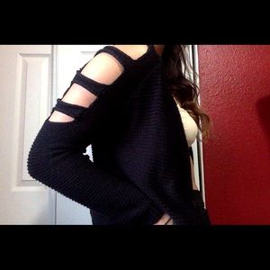 🔪FOREIGN EXCHANGE cutout cardigan