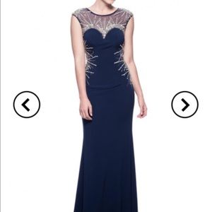 New AG studio evening dress in navy