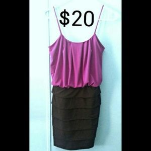 Black and purple dress