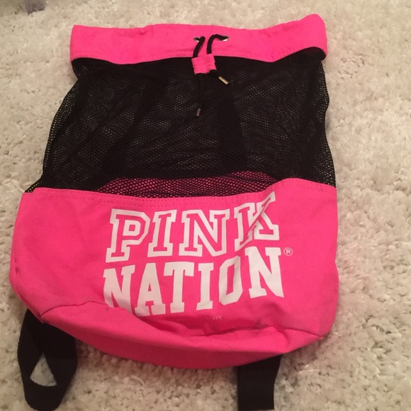 PINK mesh bag