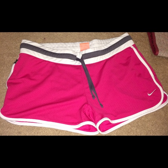 Hot pink Nike shorts