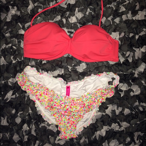 Victoria's Secret Ruffle Cheeky Bikini Bottom